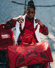MONEY PATTERN BRICK DUFFLE