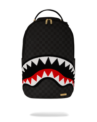 LIGHTS OUT SHARKS IN PARIS CHENILLE SHARK BACKPACK
