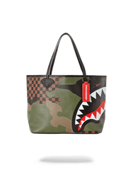 SHARKS IN PARIS (CAMO EDITION) TOTE