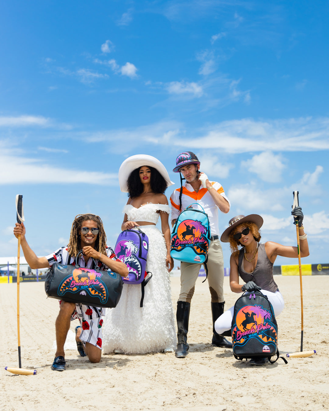 MIAMI BEACH POLO COLLAB DUFFLE (BLACK)