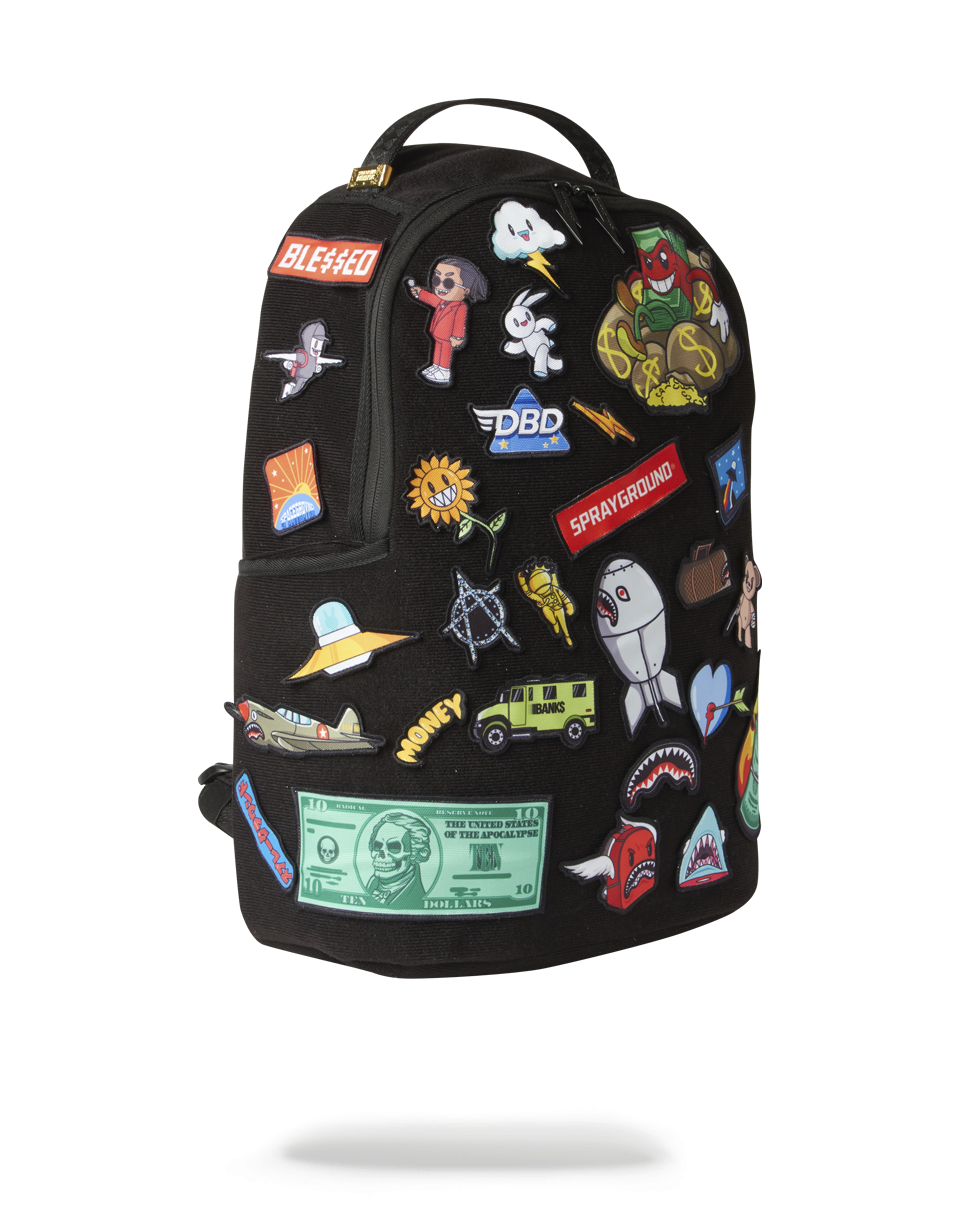 THE 32 REMOVABLE PATCHES VELCRO BACKPACK