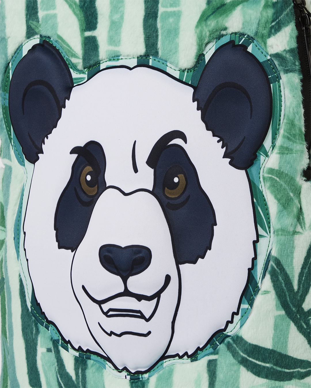 PANDA COZY VELOUR FUR BACKPACK