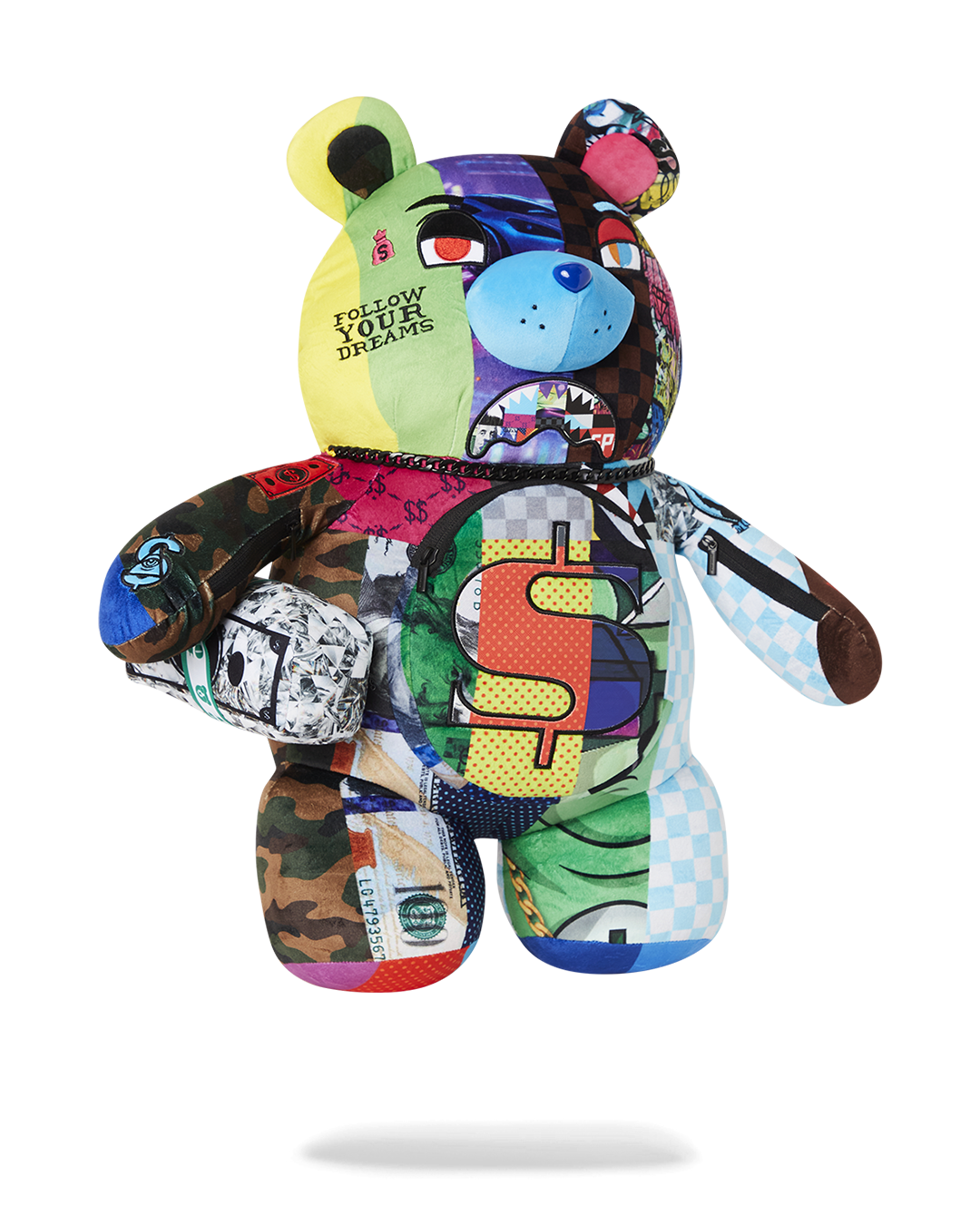 SHARK MASTERPIECES MONEYBEAR TEDDYBEAR BACKPACK