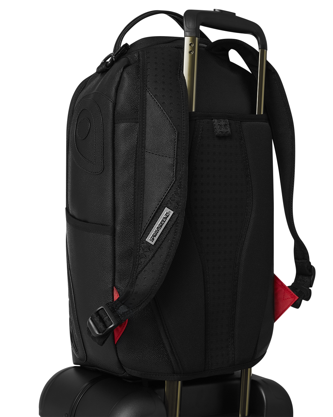 REALITY CHECK SHARKITECTURE CARRY-ON JETBLACK LUGGAGE (GUNMETAL HARDWARE)