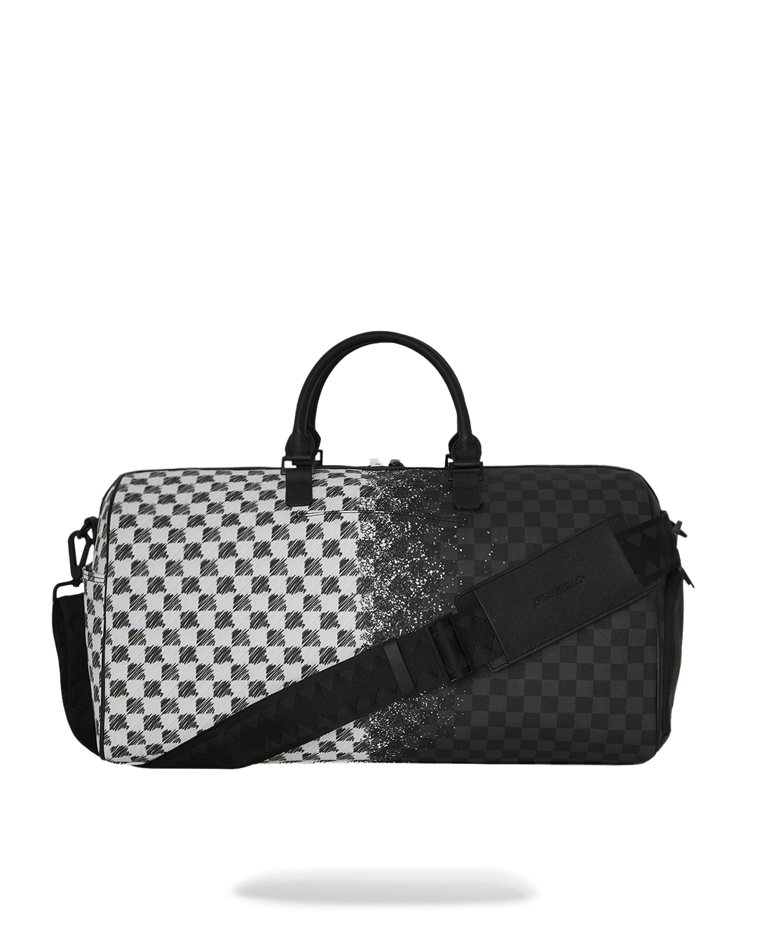 SCRIBBLE DRIBBLE CHECK DUFFLE