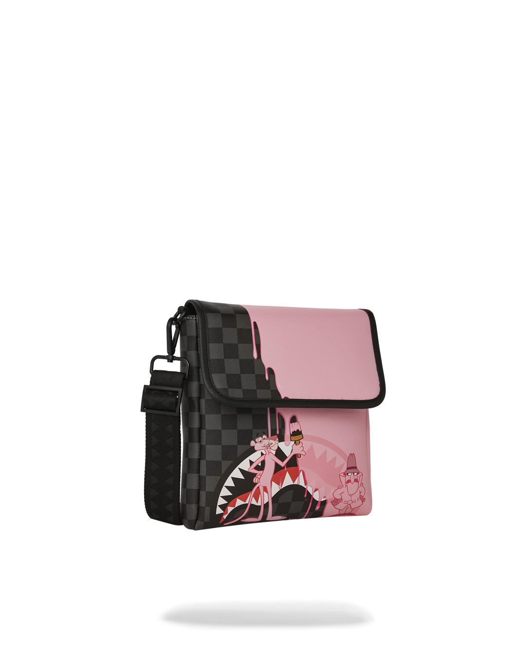 PINK PANTHER PINK PAINTER MESSENGER SLING BAG