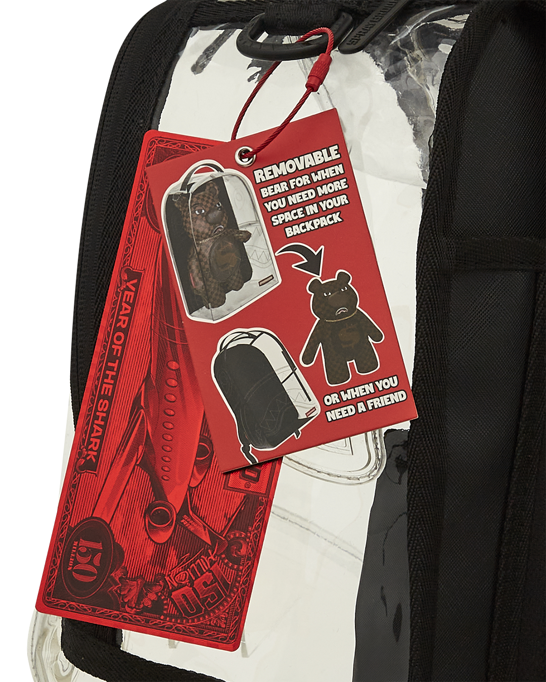 CLEAR BACKPACK - SHARKS IN PARIS BEAR