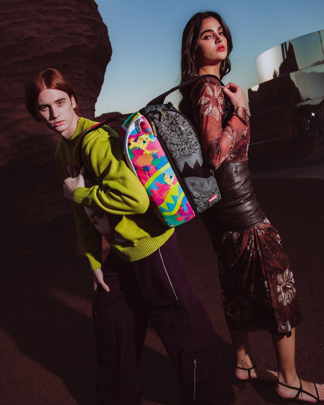 TWINS CHAOS SPLIT 2 BAGS BACKPACK